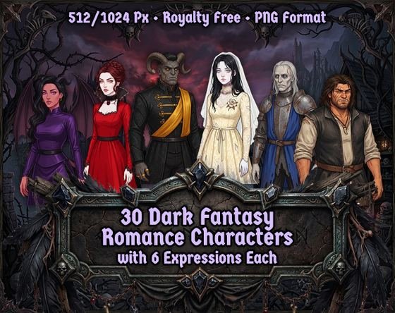 Romance characters pack cover