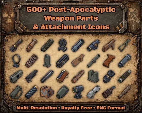Weapon parts and attachments pack cover
