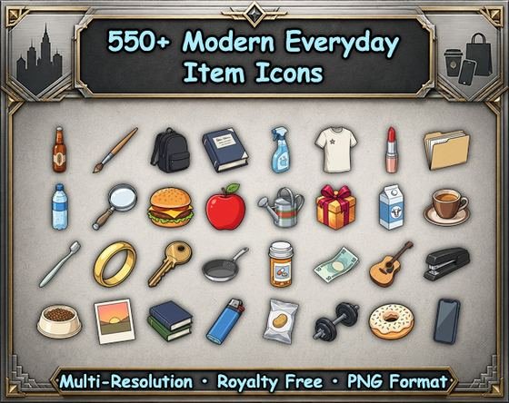 Everyday item icons pack cover