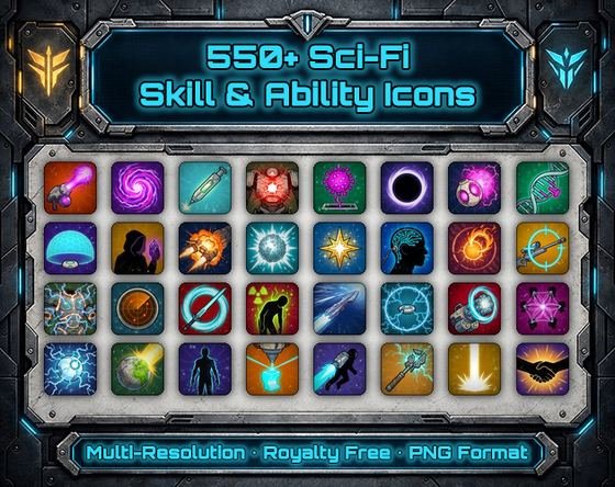 Skill and ability icons pack cover