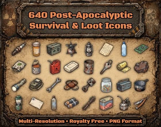 Survival and loot icons pack cover