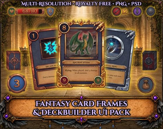 Card frames and deckbuilder UI pack cover